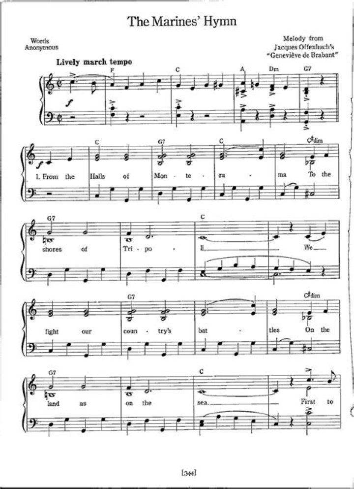 Complete Words To The Marine Corps Hymn | With Lyrics & History
