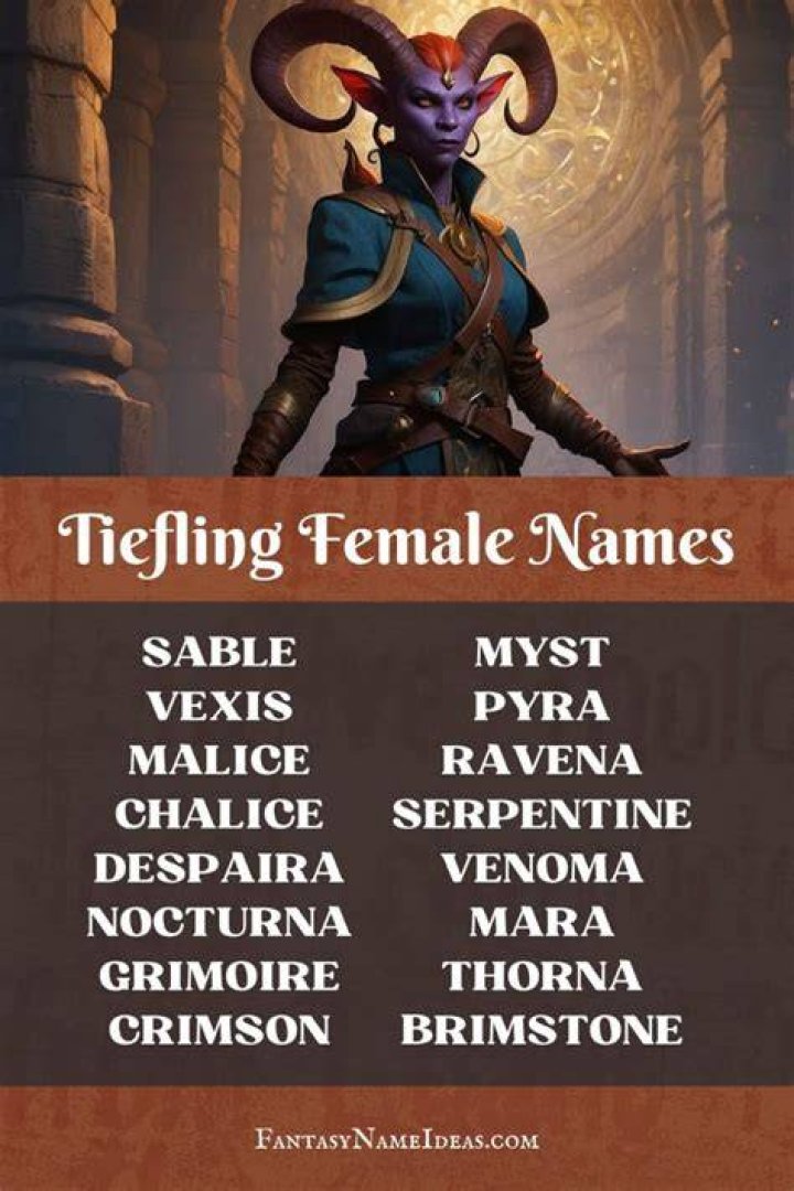 Comprehensive Guide To Tiefling Virtue Names