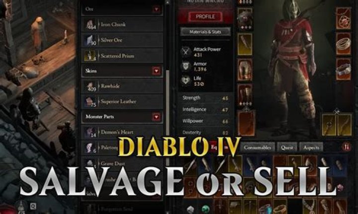 Deciding The Fate Of Your Loot: Diablo 4 Salvage Or Sell?