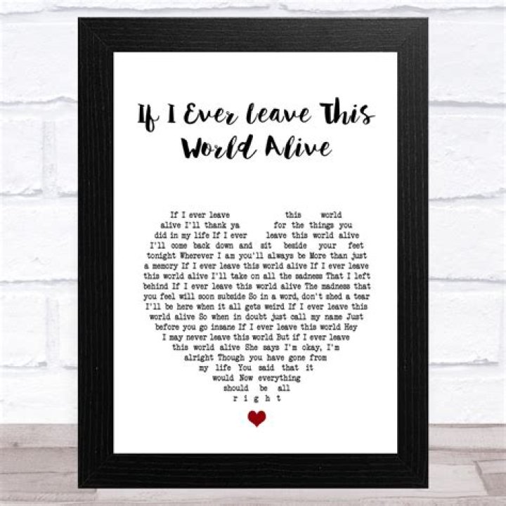 Discover The Heartfelt Lyrics Of "If I Ever Leave This World"
