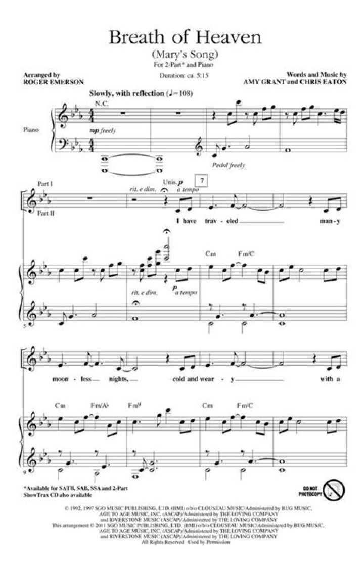 Find "Breath Of Heaven" Song Lyrics Easily And Quickly