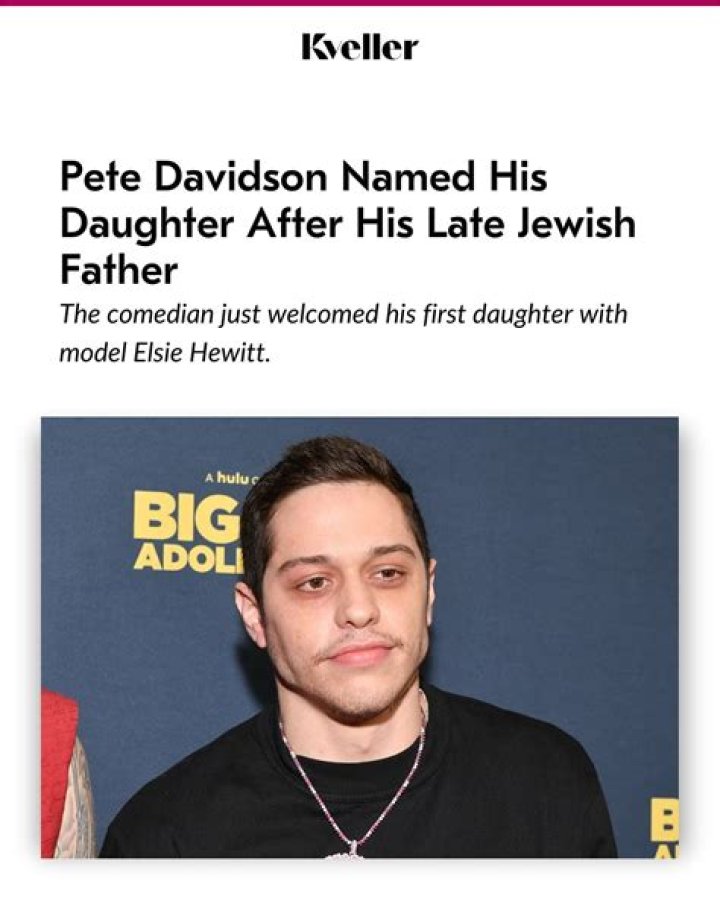 Pete Davidson's Jewish Heritage: Exploring The Comedian's Faith