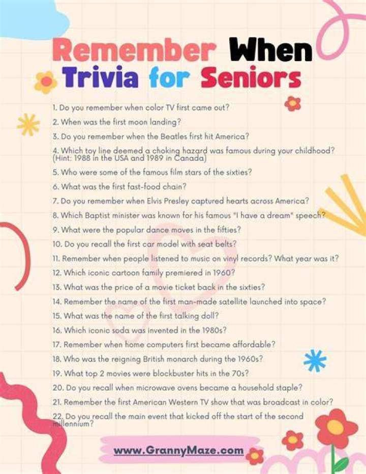 Trivia Delights For Seniors: Engaging And Unforgettable
