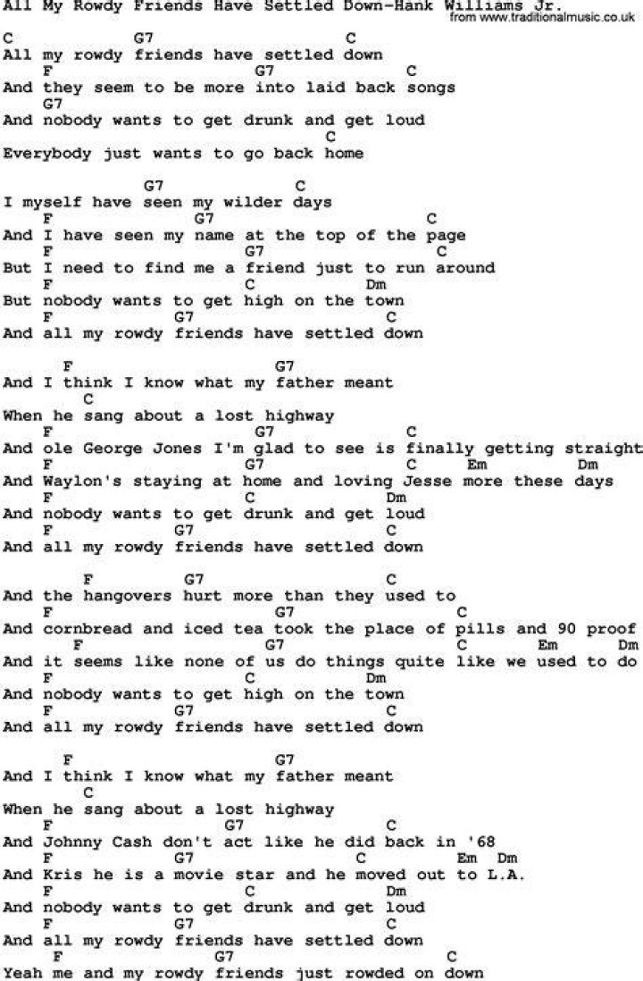 When The Party Fades: The Meaning Behind "Lyrics All My Rowdy Friends Have Settled Down"