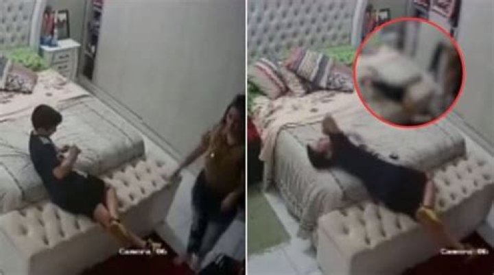 Witness The Heartwarming Bond: Kid And His Mom Captured On CCTV